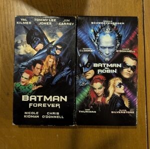 Batman Forever & Batman & Robin VHS Set